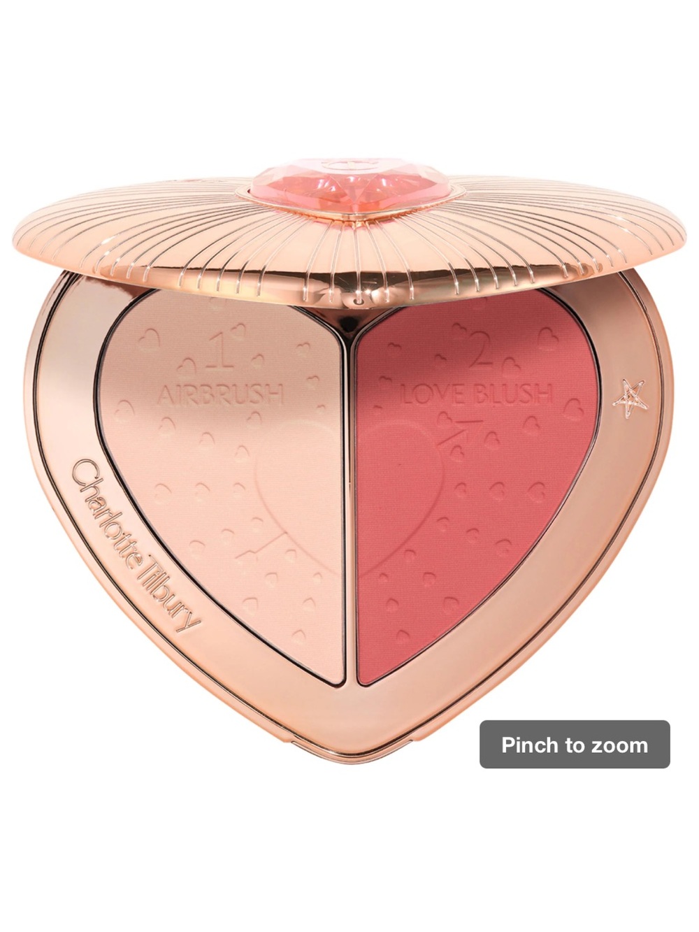 Charlotte Tilbury Pillow Talk Beauty Soulmates Face Palette in Flawless Rosewood